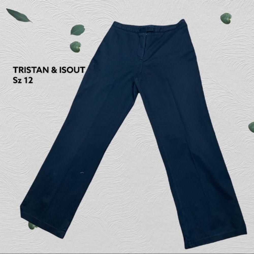 TRISTAN & ISEUY dressy wide leg black stretchy pants Size 16
